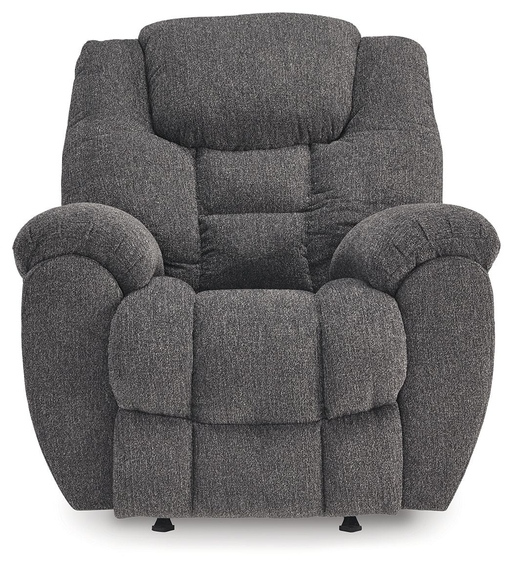 Foreside - Charcoal - Rocker Recliner - Fabric