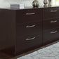 Finch - Black - Six Drawer Dresser