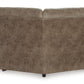 Ravenel - Fossil - 3-Piece Power Reclining Sectional With Raf Power Reclining Loveseat With Console - Faux Leather