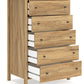 Bermacy - Light Brown - Five Drawer Chest