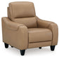 Mosswell - Power Recliner With Adj Headrest - Toffee