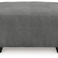 Birkdale Court - Gray - Oversized Accent Ottoman