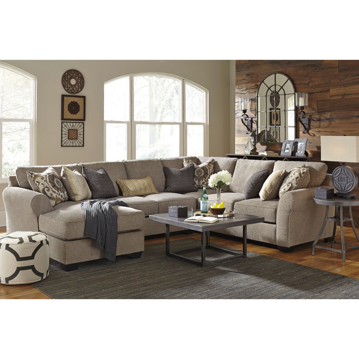 PANTOMINE 4 PIECE SECTIONAL - DRIFTWOOD