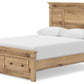 Makidern - Panel Storage Bed With Under Bed Storage Unit And Storage Footboard