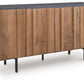 Quintavious - Brown / Charcoal - Accent Cabinet
