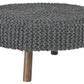 Jassmyn - Charcoal - Oversized Accent Ottoman