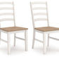 Purlaney - Dining Room Side Chair (Set of 2) - Antique White / Natural