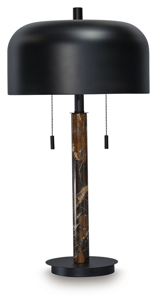 Alanbert - Brown / Black - Metal Table Lamp