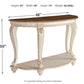 Realyn - White / Brown - Sofa Table