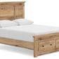 Makidern - Panel Storage Bed With Storage Footboard