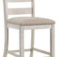 Skempton - White - Upholstered Barstool (Set of 2)