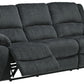 Draycoll - Reclining Power Sofa - Fabric - Slate