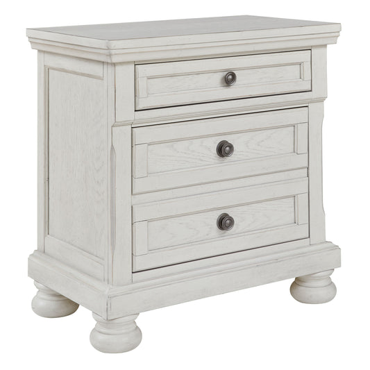 Robbinsdale - Antique White - Two Drawer Night Stand