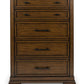 Taffenbrook - Medium Brown - Five Drawer Chest