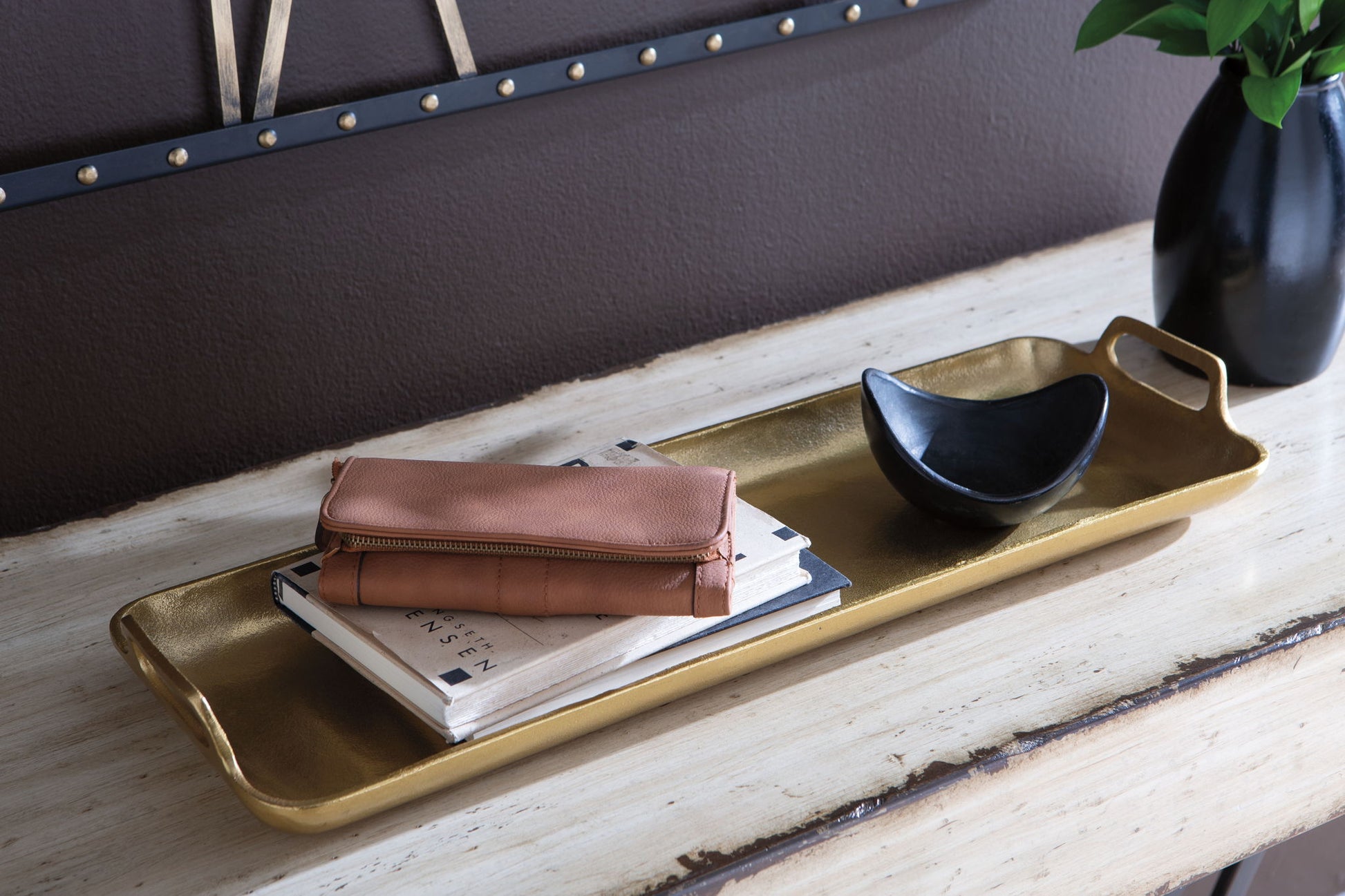 Posy - Tray - Gold Finish - Fraser Furniture & Mattresses