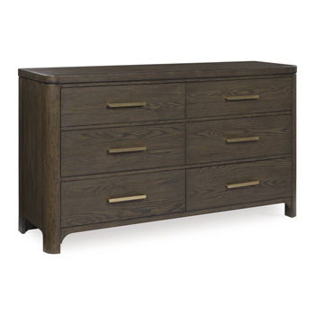 Radkin - Dresser - Burnished Brown - Fraser Furniture & Mattresses