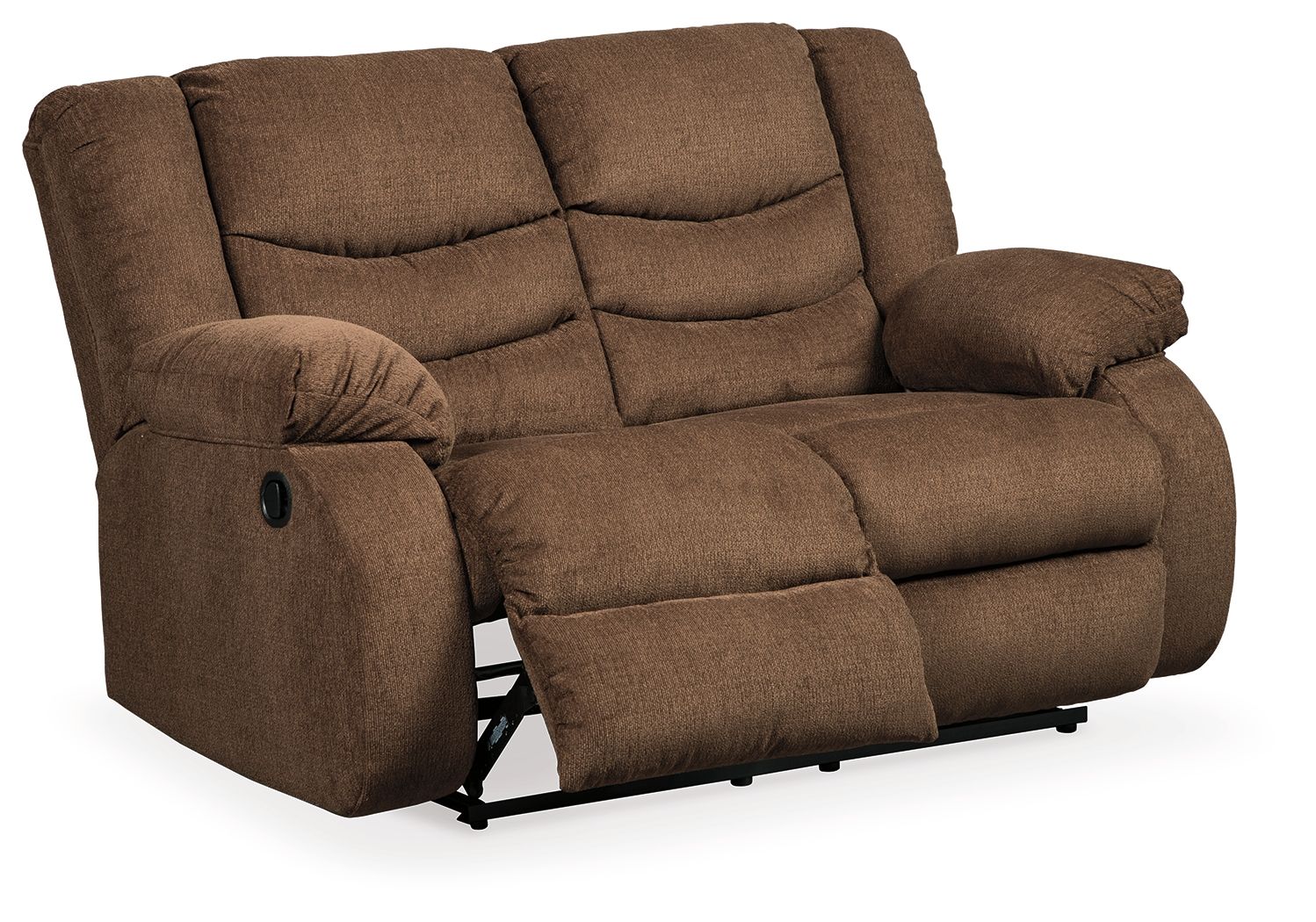 Tulen - Chocolate - Reclining Loveseat - Fabric