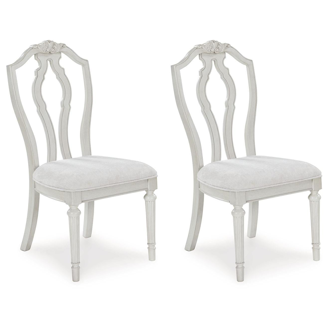 Montelaine - Antique White - Dining Upholstered Side Chair (Set of 2)