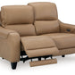 Mosswell - Power Reclining Loveseat With Adj Headrest - Toffee