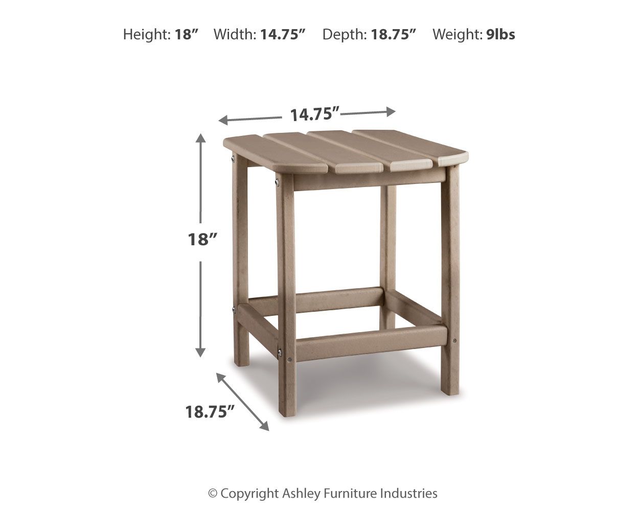 Sundown Treasure - Outdoor End Table - Fraser Furniture & Mattresses