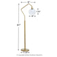 Marilee - Antique Brass Finish - Metal Floor Lamp