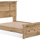 Makidern - Panel Storage Bed With Storage Footboard