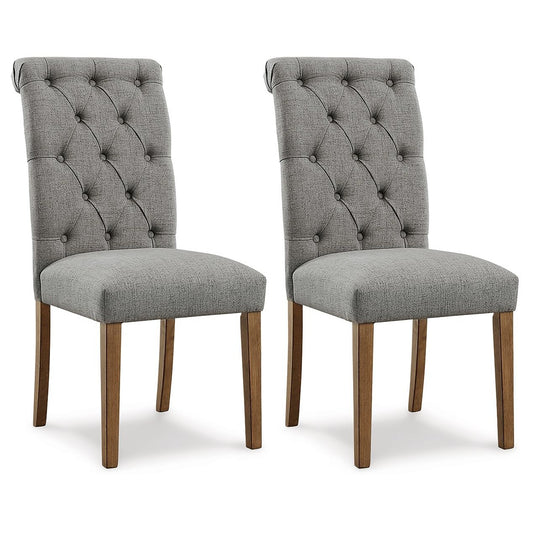 Harvina - Gray - Dining Uph Side Chair (Set of 2)