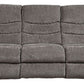 Tulen - Dark Gray - Reclining Sofa