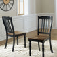 Clorazi - Dining Room Side Chair (Set of 2) - Black / Brown - Fraser Furniture & Mattresses