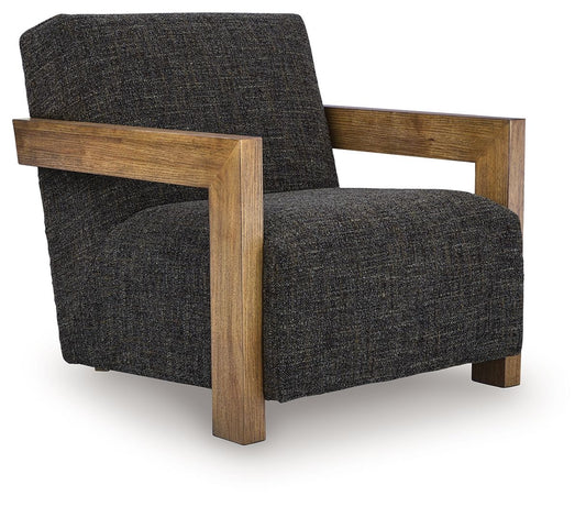 Dorney - Accent Chair - Charcoal / Brown - Fraser Furniture & Mattresses