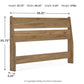 Deanlow - Full Panel Headboard - Honey
