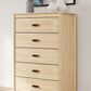 Cabinella - Tan - Five Drawer Chest