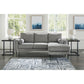 HAZELA REVERSIBLE CHAISE - CHARCOAL