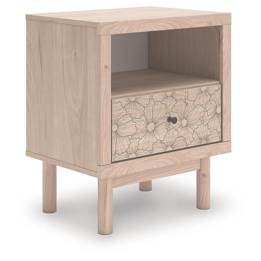 Arloster - Tan - One Drawer Night Stand