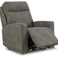 Next-gen Durapella - Slate - Power Recliner / Adj Headrest - Fabric