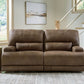 Beckley Place - 2 Seat Power Reclining Sofa With Adjustable Headrest - Earth