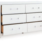 Maeling - Six Drawer Dresser - Fraser Furniture & Mattresses