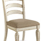 Realyn - Dining UPH Side Chair (Set of 2) - Ladderback - Chipped White