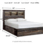 Drystan - Panel Bookcase Bed