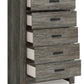 Frandern - Five Drawer Chest - Gray