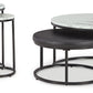 Jusmour - Black / White - Occasional Nesting Table (Set of 4)