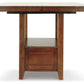 Ralene - Medium Brown - Rectangular Dining Room Counter Extension Table