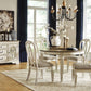 Realyn - Oval Dining Room Extension Table - Chipped White - Fraser Furniture & Mattresses