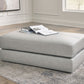Amiata - Oversized Accent Ottoman - Glacier