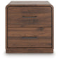 Fortlorn - Walnut Brown - Two Drawer Night Stand