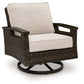 Monterey Point - Swivel Lounge Chair (Set of 2) - Dark Brown