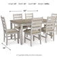 Skempton - Dining Room Table Set (Set of 7) - White - Fraser Furniture & Mattresses