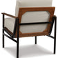 Tilden - Accent Chair - Ivory / Brown