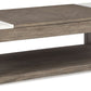 Loyaska - Grayish Brown / White - Lift Top Cocktail Table