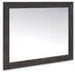 Hollivern - Bedroom Mirror - Dark Gray
